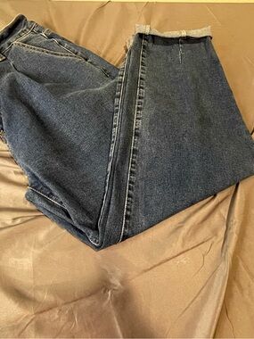 Source Unknown Women's Boyfriend Jeans - Dark Wash Blue